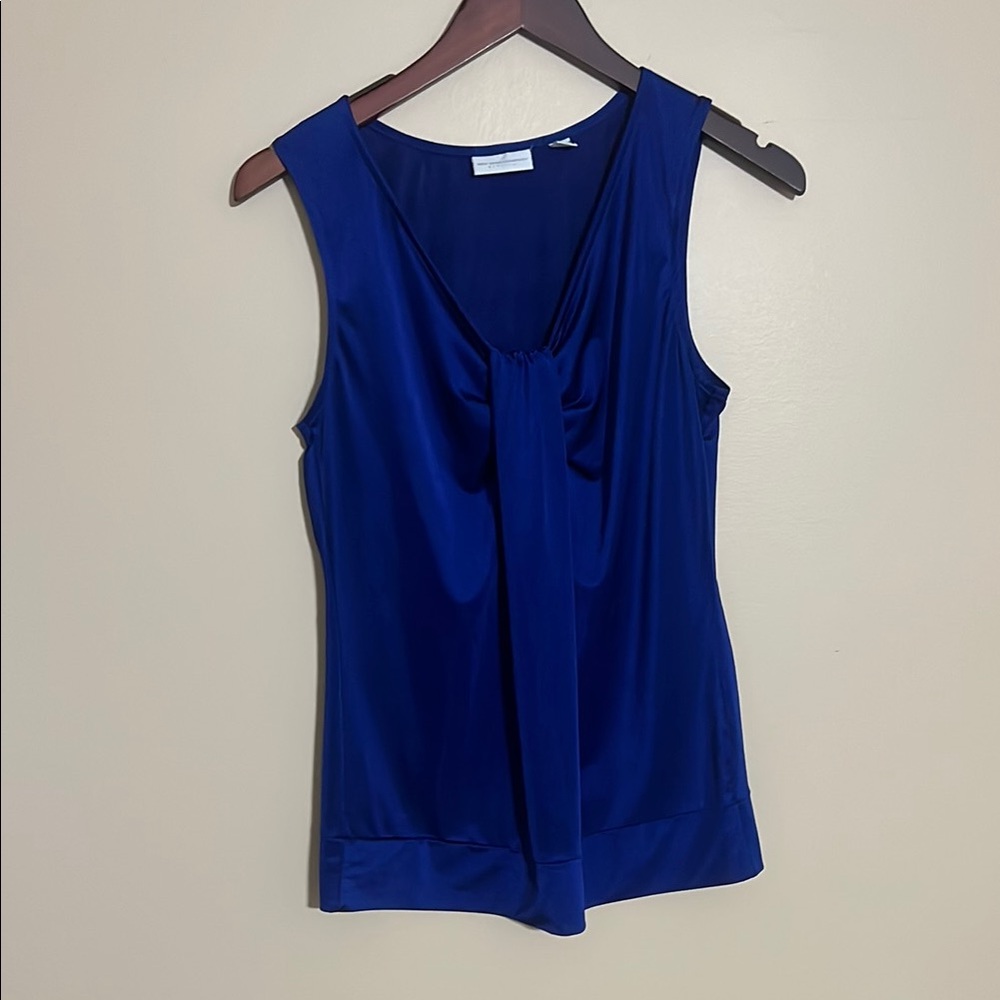 Elegant Blue Sleeveless Top